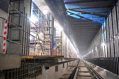 На станции БКЛ метро «Воронцовская» начали строить входные павильоны