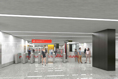 Началось устройство внутренних помещений на станции метро «Вавиловская»