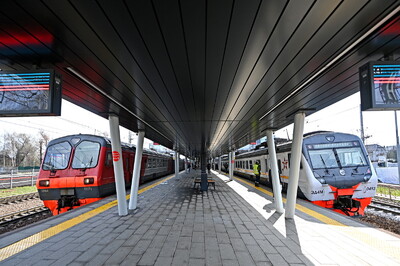 На станции Лесной Городок МЦД-4 построена одна из двух новых платформ