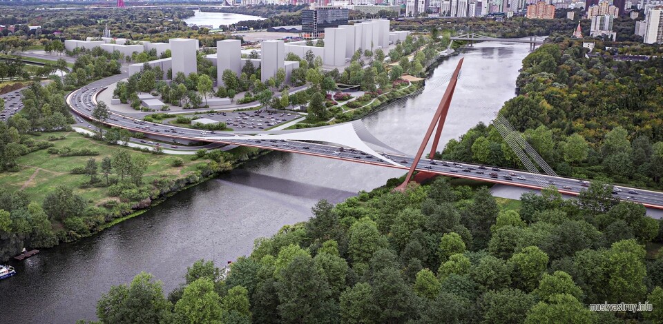 На автомобильном мосту в Мнёвниковской пойме появятся велопешеходные дорожки