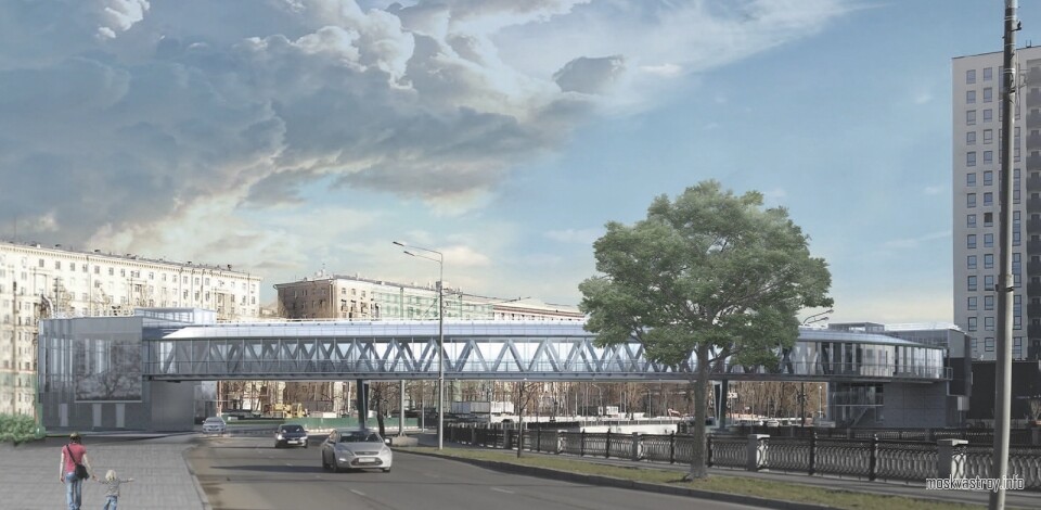 Пешеходный мост через Яузу готов на три четверти – Бочкарёв