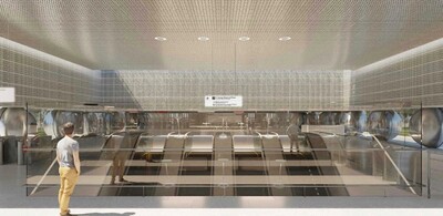Завершается архитектурная отделка вестибюля станции «Марьина Роща» БКЛ метро
