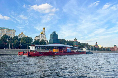 54-метровый мост доставлен в Москву для монтажа через Водоотводный канал