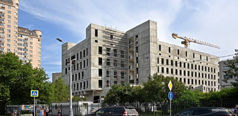 Готов каркас нового здания института имени Н.В. Склифосовского