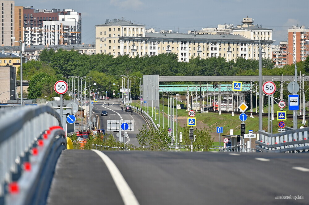 Собянин открыл путепровод на участке ЮВХ от Рязанского проспекта до ТТК