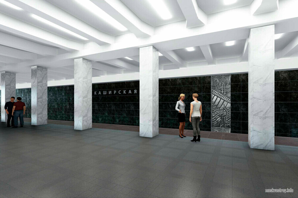 Исторические панно на станции «Каширская» БКЛ метро отреставрируют