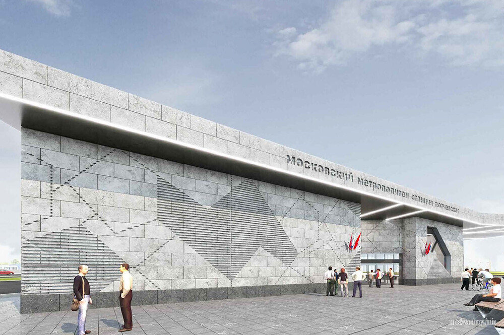 Началась архитектурная отделка платформы станции метро «Тютчевская»