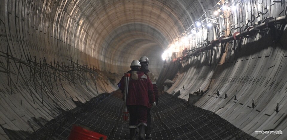 Обустройство тоннелей идет на новом участке Люблинско-Дмитровской линии