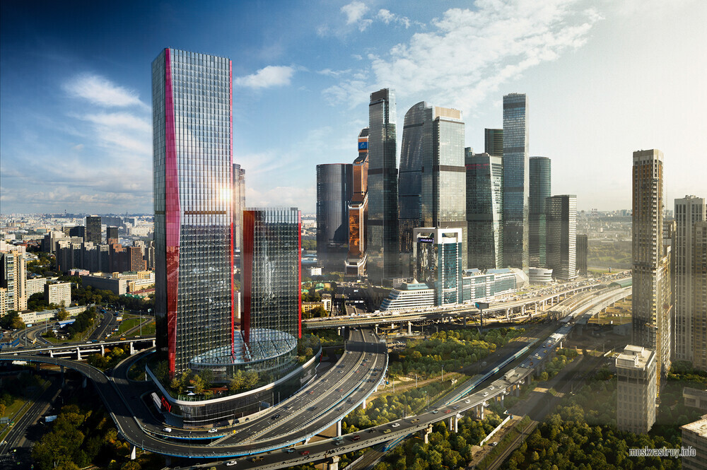 Светопрозрачные конструкции украсят стилобат бизнес-центра в «Москва-Сити»