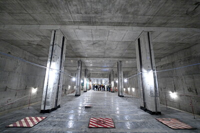Монтаж алюминиевых панелей стартовал на станции метро «Лианозово»