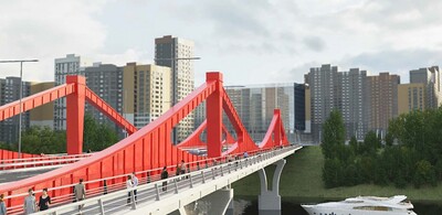 Работы на мосту через Москву-реку в створе улицы Мясищева выполнены на 25%