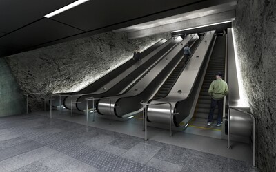 Завершается монтаж эскалаторов на станции БКЛ метро «Кленовый бульвар»