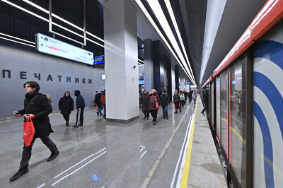 Новый вестибюль станции «Печатники» БКЛ метро готов на 90%